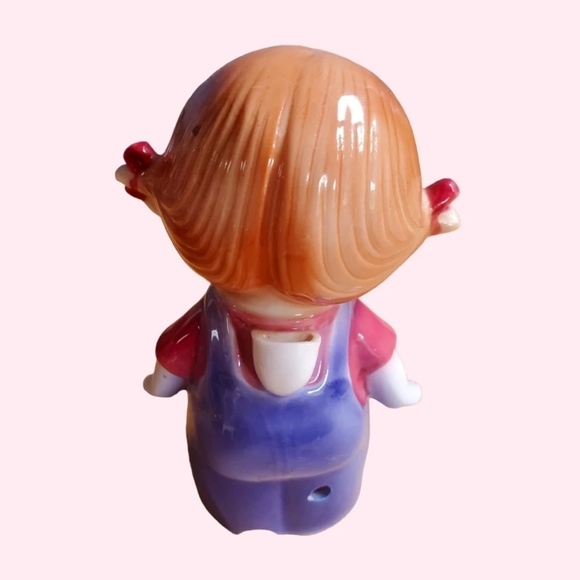 Vintage ceramic girl lamp. Missing light cord - Picture 4 of 5